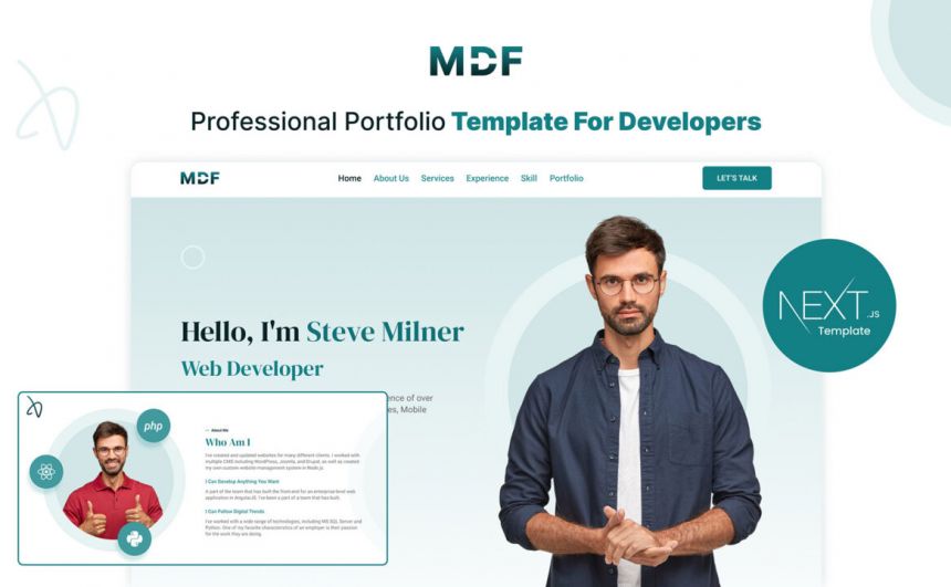 Next.Js developer portfolio template