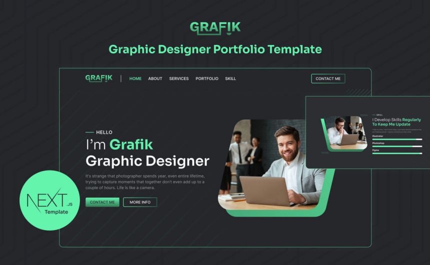 Graphic Designer Portfolio Next.js Template