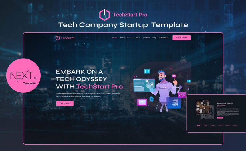 Create a Professional Startup Site with TechS