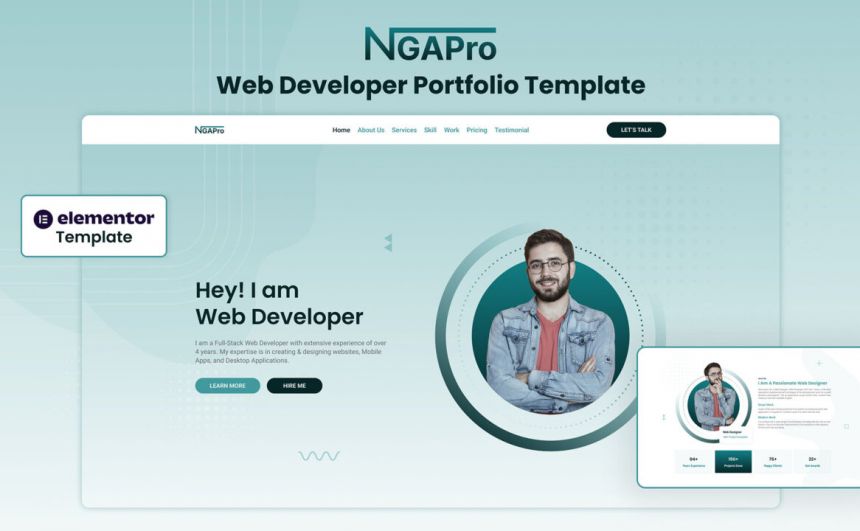 NextGenAppsPro - Elementor Portfolio Template - Computer Services