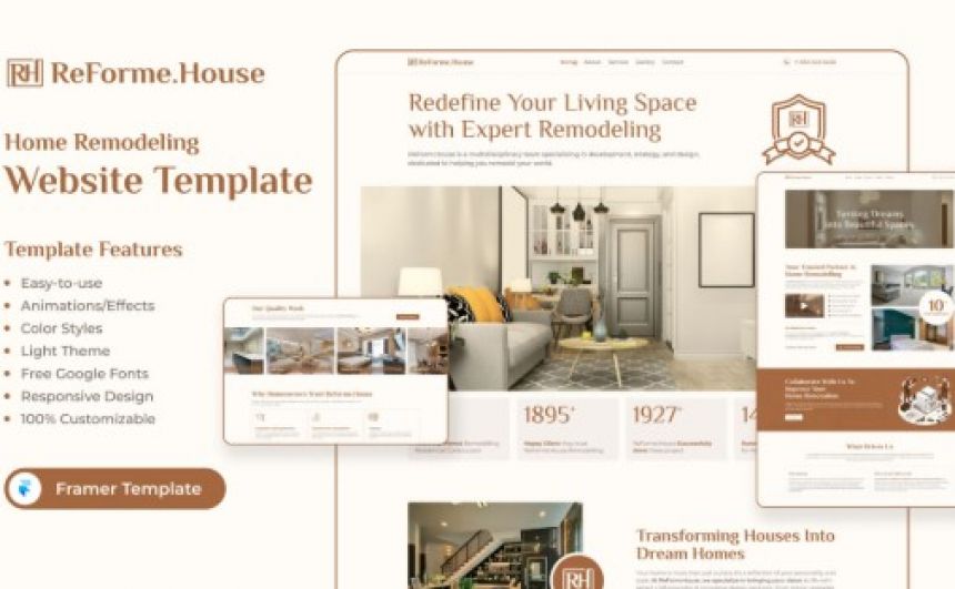 Premium Home Remodeling Framer Template - Activities